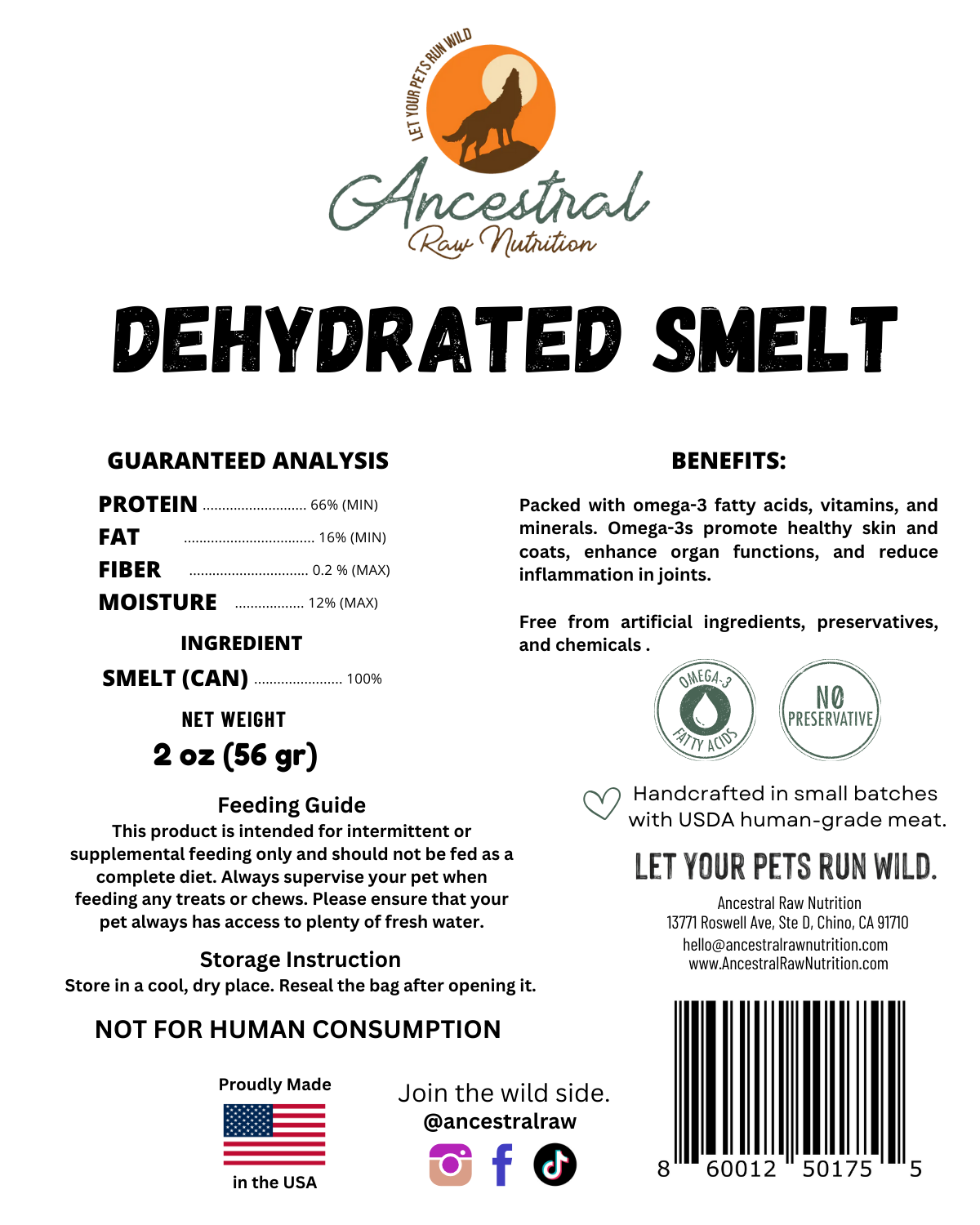 Dehydrated Smelt